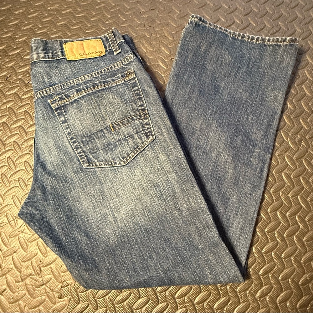 Calvin Klein Men’s Bootcut Jeans Classic Denim Size 34